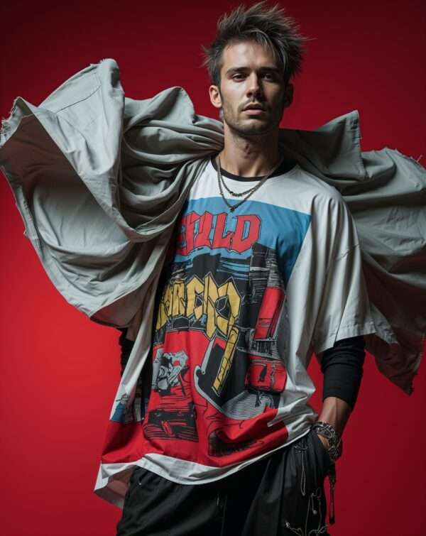 GRAPHIC PRINTED OVERSIZED T-SHIRT
